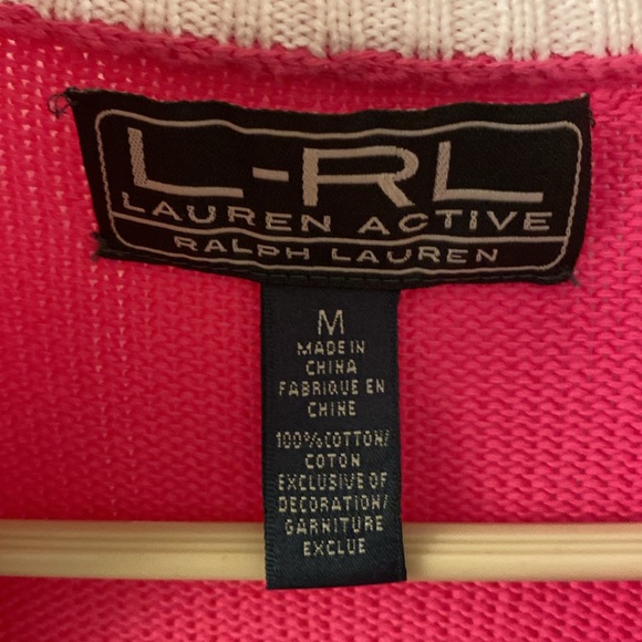 L-RL Lauren Active sweater jacket/full zip. - Picture 5 of 5